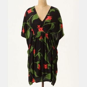 Anthropologie Vintage floral caftan boho dress